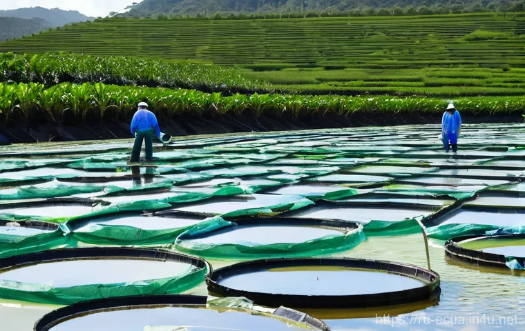 에콰도르에서 유명한 기업들 - **Subject**: A vast, sun-drenched banana plantation in the Los Ríos province of Ecuador, operated by...