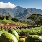 Home 11 에콰도르에서 농촌 체험 관광 - **Ecuadorian Coffee Farm Experience:**
"A vibrant, sunny day on a traditional Ecuadorian coffee ...